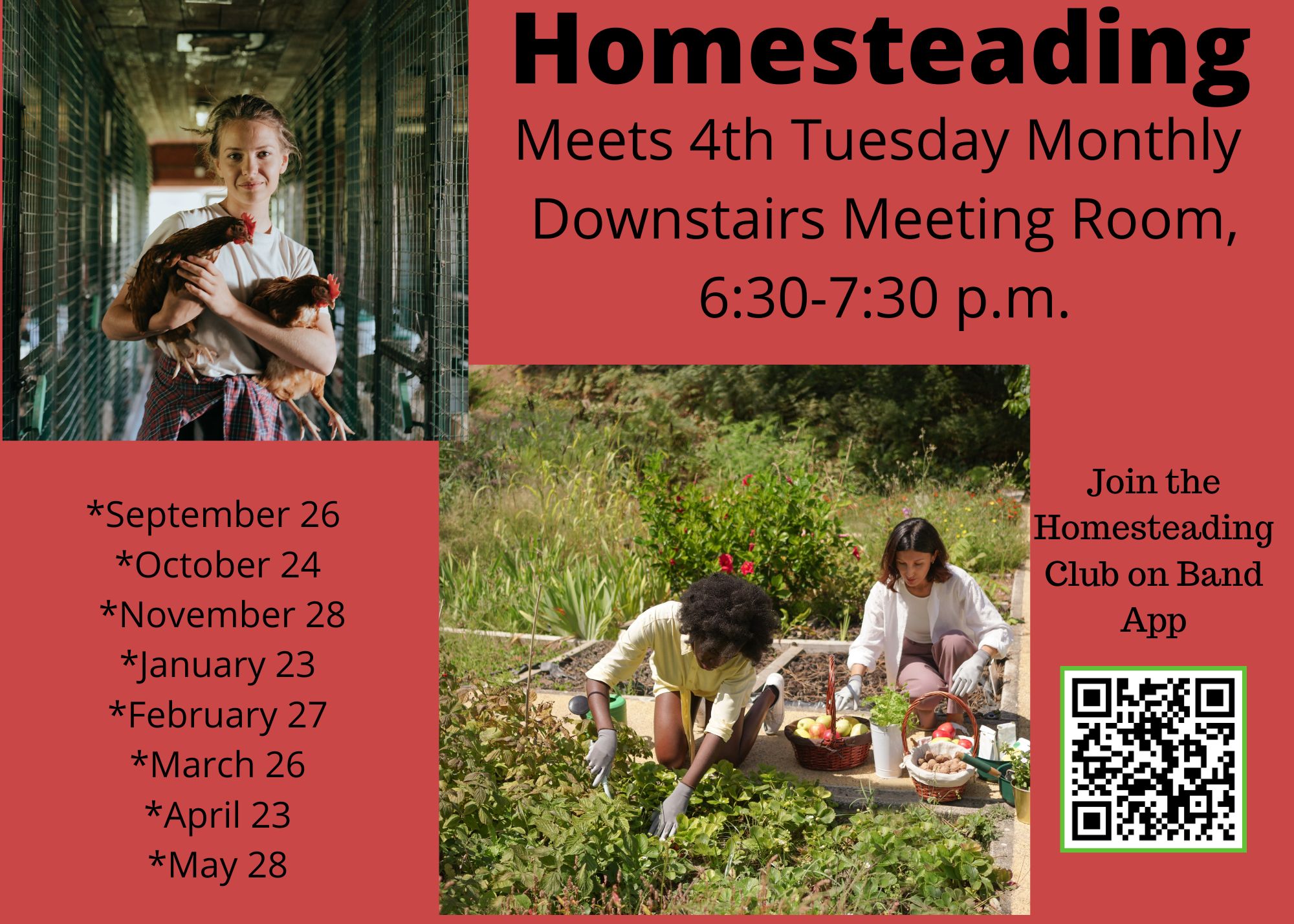 Homesteading Schedule